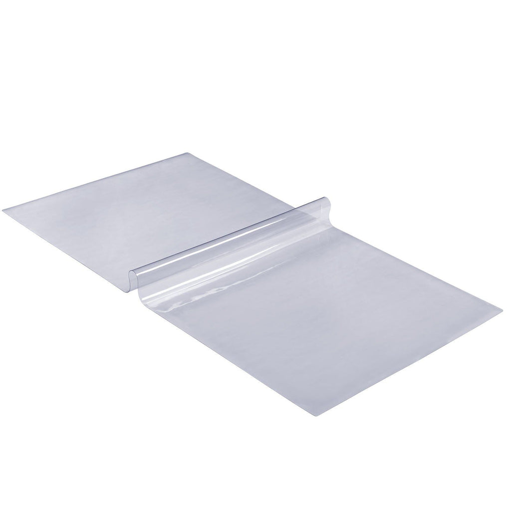 Clear Table Cover Protector, 24" x 48"/613 x 1230.2 mm Table Cover, 1.5 mm Thick PVC Plastic Tablecloth, Waterproof Desktop Protector for Writing Desk, Coffee Table, Dining Room Table
