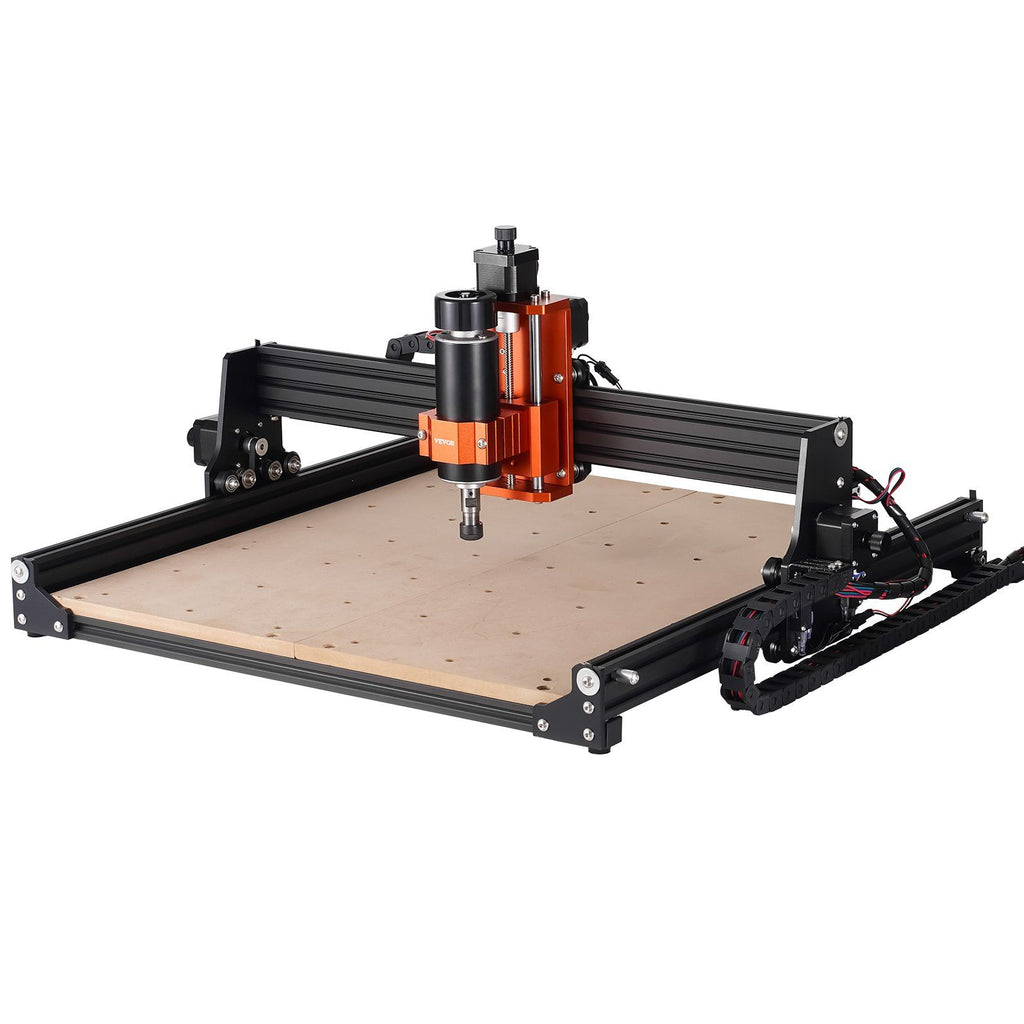 CNC Router Machine, 300W, 3 Axis GRBL Control Wood Engraving Carving Milling Machine Kit, 400 x 400 x 75 mm / 15.7 x 15.7 x 2.95 in Working Area 1200 RPM for Wood Acrylic MDF PVC Plastic Foam