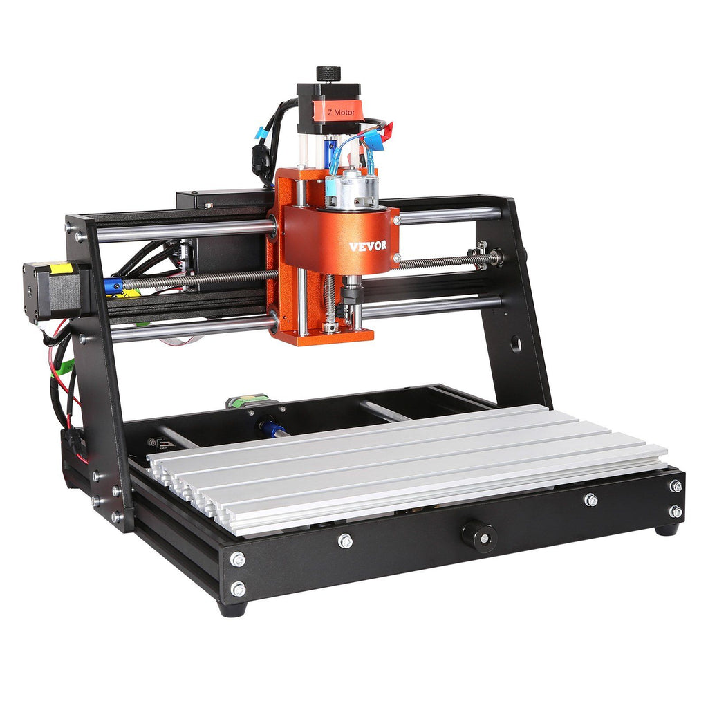 CNC Router Machine, 60W, 3 Axis GRBL Control Wood Engraving Carving Milling Machine Kit, 300 x 200 x 60 mm/11.8 x 7.87 x 2.36 in Working Area 1200 RPM for Wood Acrylic MDF PVC Plastic Foam Vinyl