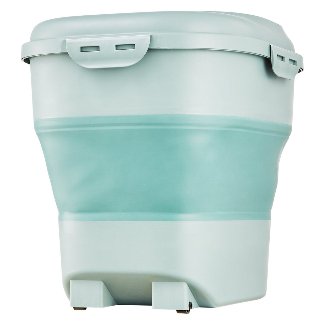 Collapsible Dog Food Storage Container, 50 lbs Capacity Large Dispenser Bin with Attachable Casters, Airtight Lid Kitchen Rice Cereal Flour Bin, Pet food Containers For Cat, Bird, Other Pet Food