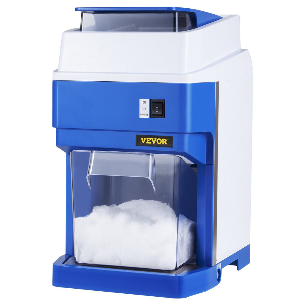 Commercial Ice Shaver Crusher, 265lbs Per Hour Electric Snow Cone Maker with 4.4lbs Ice Box, 300W Tabletop Shaved Ice Machine for Parties Events Snack Bar, Home and Commercial Use