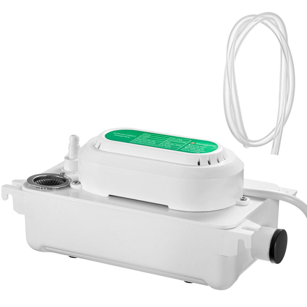 Condensate Pump, 6.6 ft/2 m Lift, 110V Removal Drain Pump with 0.63 Qt/0.6 L Water Tank, 5W Automatic Condensation Pump with 100 L/H Flow, for Commercial Ice Makers of Different Types