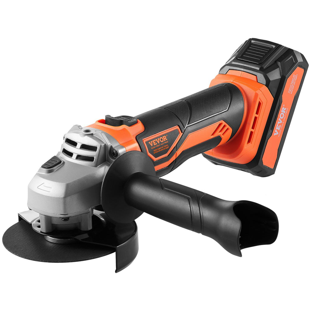 Cordless Angle Grinder Kit For 4-1/2'' 9000 rpm, Cordless Electric Grinder Power with 20V Fast Charger for Cutting, Polishing, Grinding, Rust Removal