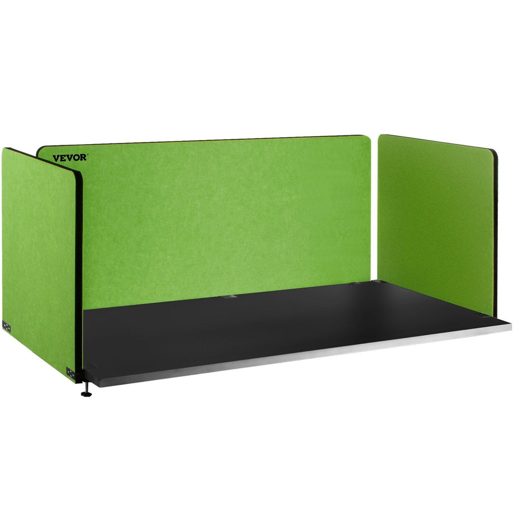 Desk Divider 60''X 24''(1) 24''X 24''(2) Desk Privacy Panel Flexible Mounted Desk Panels Reduce Noise and Visual Distractions for Office Classroom Studying Room (Green)