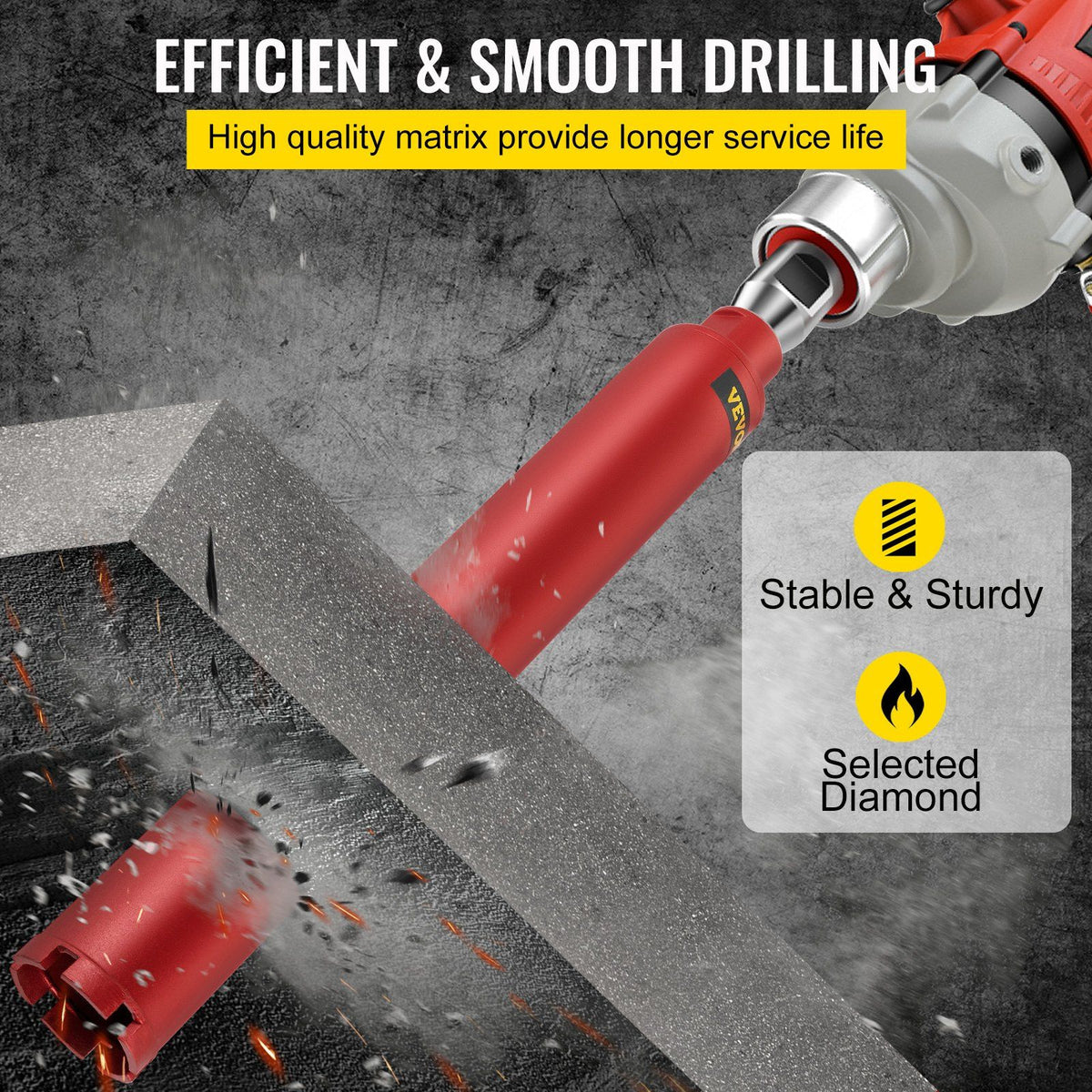 VEVOR Diamond Core Drill, 2.5