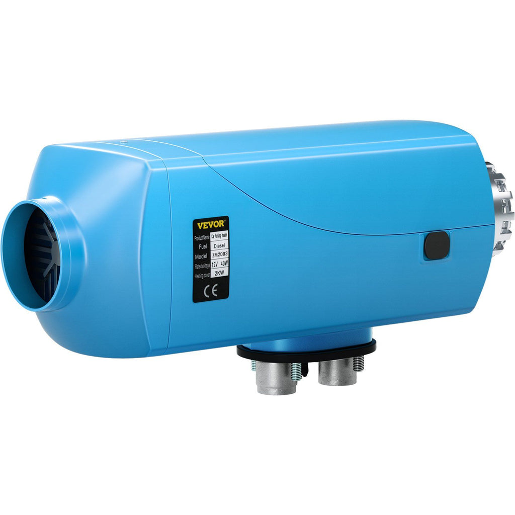 Diesel Heater 12V, Muffler, 2KW Diesel Air Heater, 5L Tank, Diesel Parking Heater with Blue LCD Switch & Remote Control for Bus Boat and Trailer