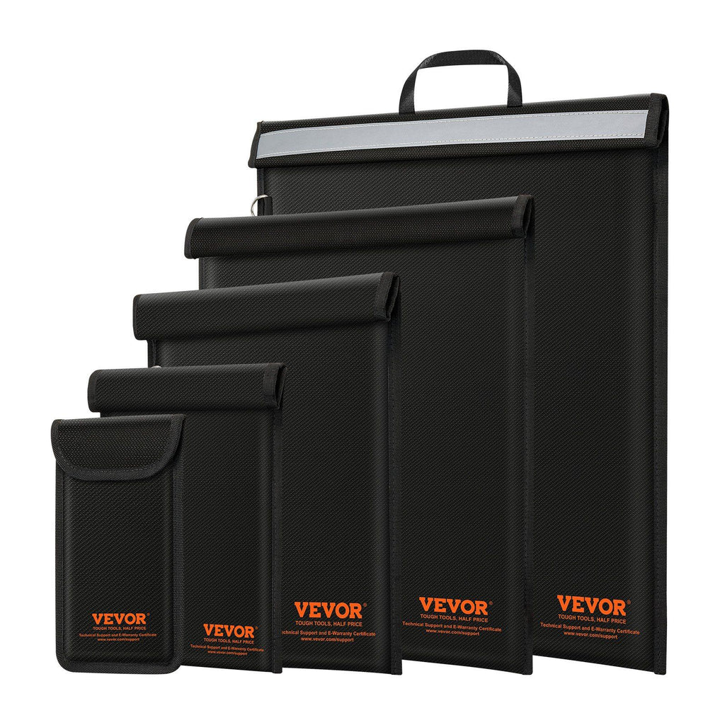 Faraday Bag, 4 Pack Faraday Pouch Set for Laptop(16.9x15), Tablet(13x10.2), Phone(7.9x4.7) & Radio(10.6x7.9), Fireproof Signal Blocking Holder Faraday Pouch for Anti-Theft & Anti-Hacking