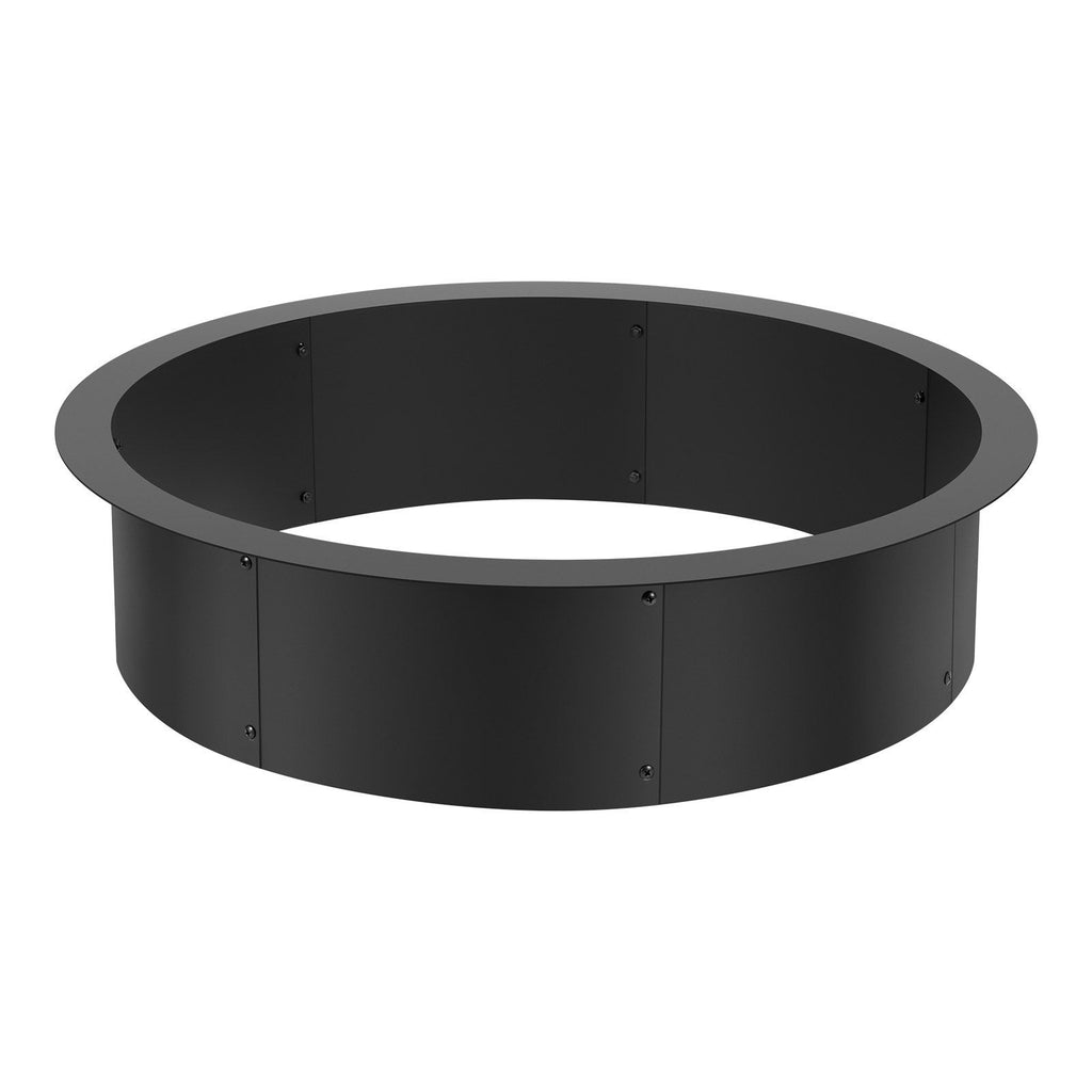 Fire Pit Ring Round 35 Inch Outer Steel Liner DIY Campfire Ring Firepit