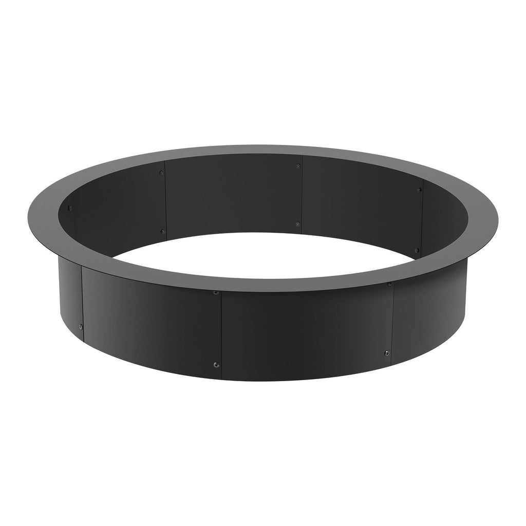 Fire Pit Ring Round 40 Inch Outer Steel Liner DIY Campfire Ring Firepit