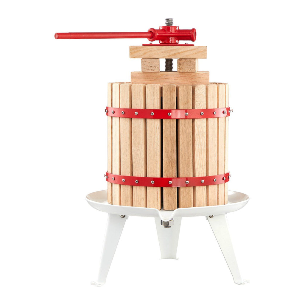 Fruit Wine Press Manual Press for Wine Making 3.2 Gal/12L Wood Basket