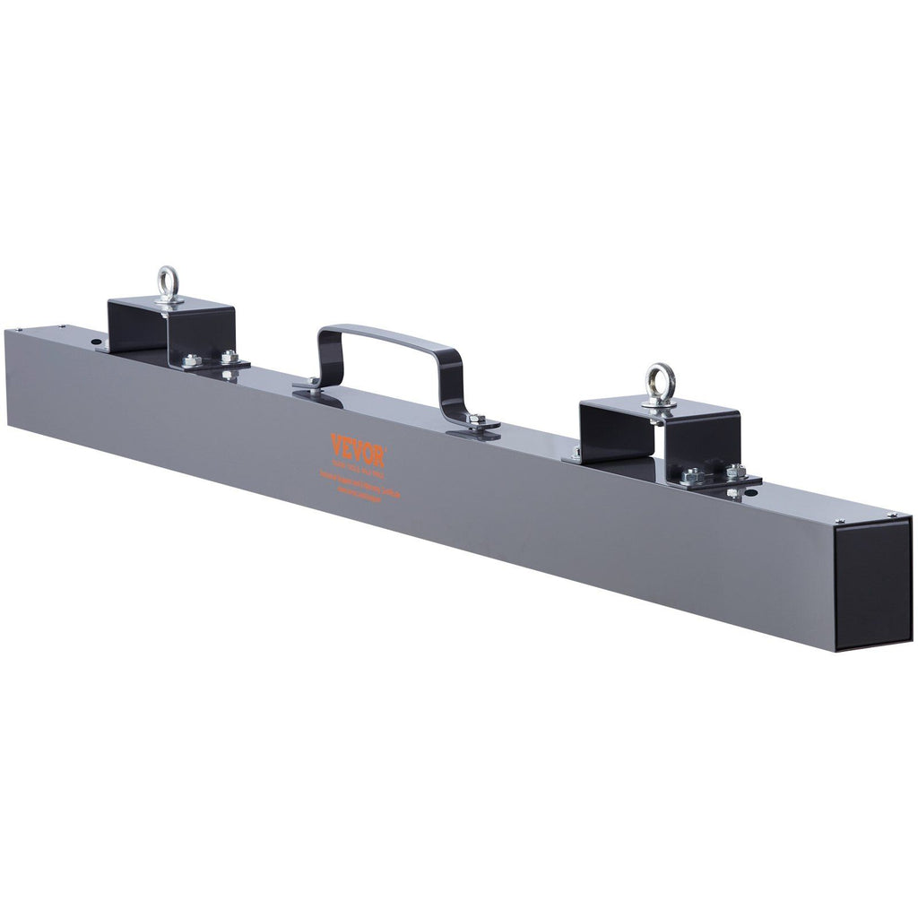 Hanging Magnetic Magnet Sweeper 48 inch Magnet Sweeper 67 LBS Magnetic Forklift Sweeper Industrial Magnets Steel Material Hunting Accessories for Picking Up Nails, Bolts, Iron Chips