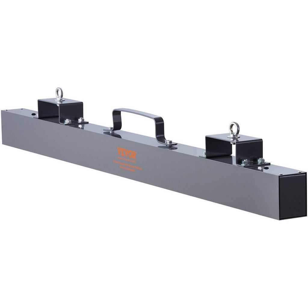 Hanging Magnetic Sweeper 36inch Heavy-Duty Magnet Sweeper, Nail Magnet Sweeping Tool with 56 LBS Lifting Capacity, 2 Eye-Bolts Forklift Magnetic Sweeper Unit, Hanging Magnet for Forklift