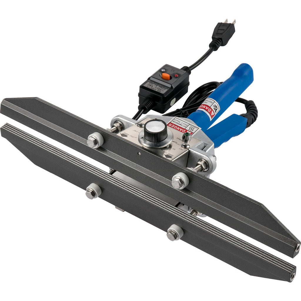 Heat Crimp Sealer FKR-400 16" Bag Crimper 500W/110V Portable Hand Held Heat Crimper Sealer w/ 0-250°C Temperature Control For Mylar Bag,Foil Bag, Cellophane Bag, Kraft Paper Bag, BOPP Bag