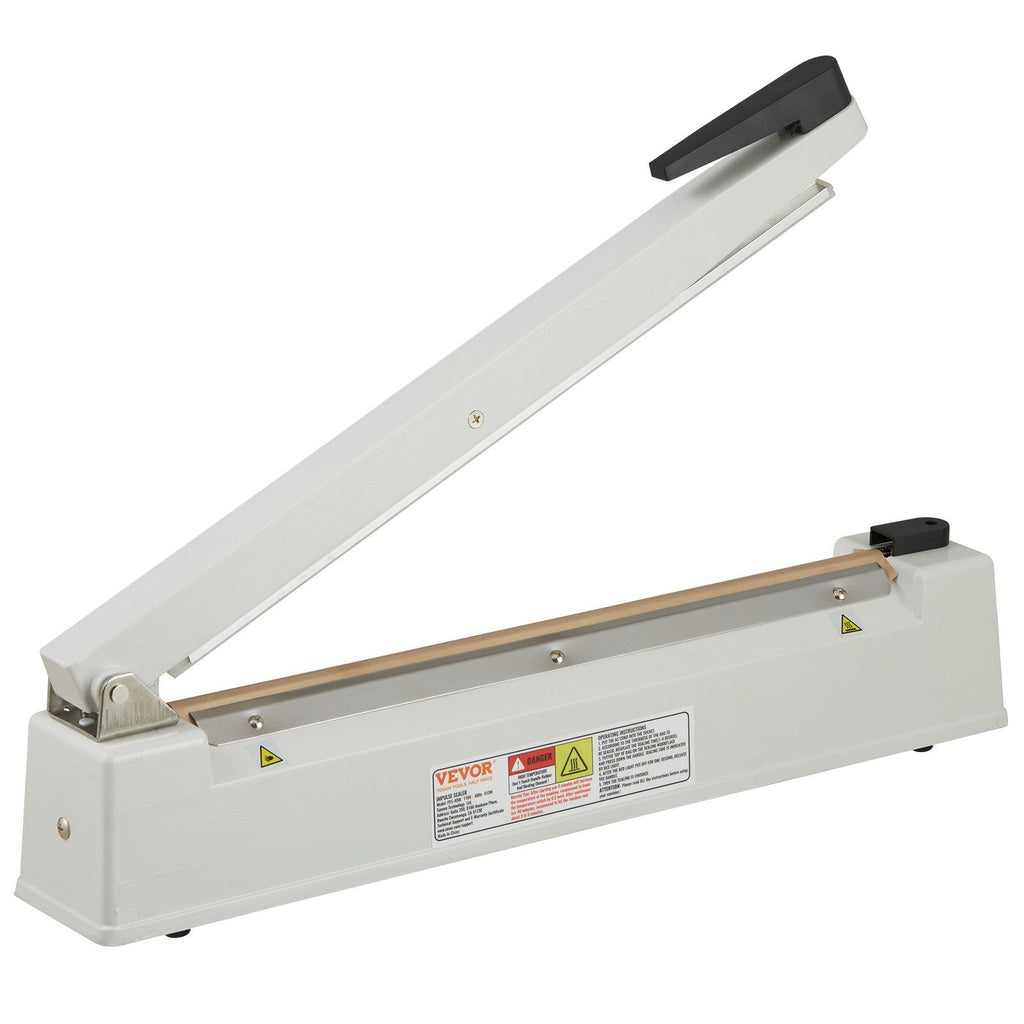 Impulse Sealer 16 inch, Manual Heat Sealing Machine with Adjustable Heating Mode, Aluminum Shrink Wrap Bag Sealers for Plastic Mylar PE PP Bags, Portable Poly Bag Sealer with Extra Replace Kit