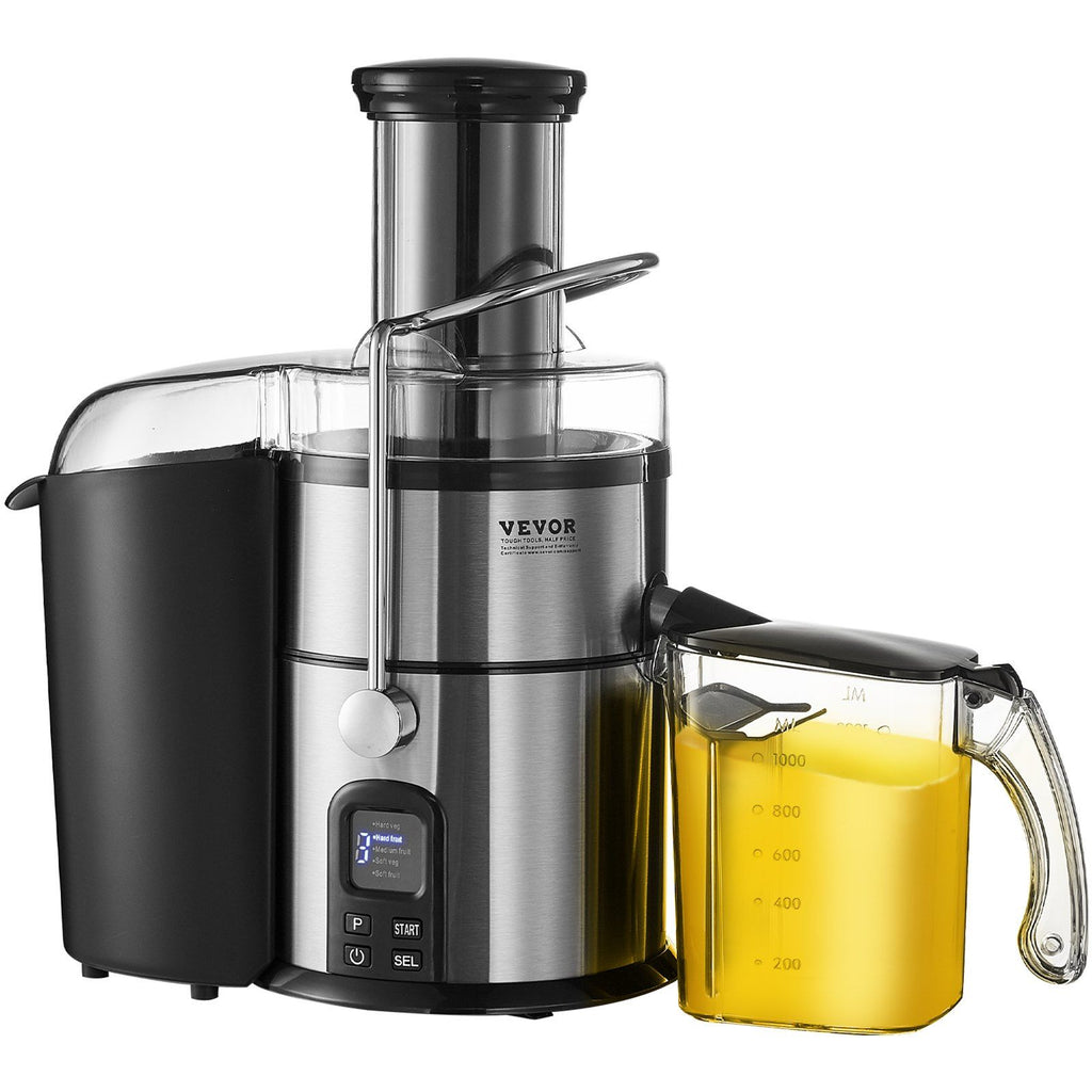 Juicer Machine, 850W Motor Centrifugal Juice Extractor, Easy Clean Centrifugal Juicers, Big Mouth Large 3" Feed Chute for Fruits and Vegetables, 5 Speeds Juice Maker, Stainless Steel, BPA Free