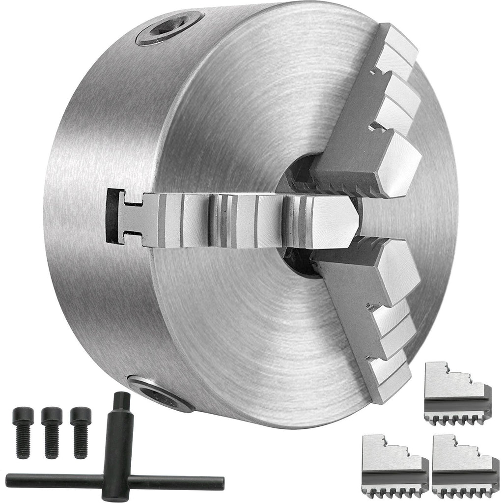 K11-125 Lathe Chuck 5", Metal Lathe Chuck Self-centering 3 Jaw, Lathe Chuck With Two Sets Of Jaws, for Grinding Machines Milling Machines