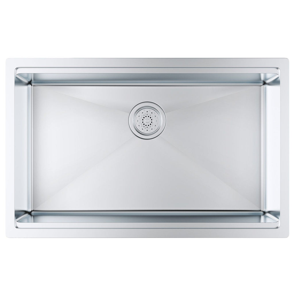 Kitchen Sink, 304 Stainless Steel Drop-In Sinks, Undermount Single Bowl Basin with Ledge and Accessories, Household Dishwasher Sinks for Workstation, RV, Prep Kitchen, and Bar Sink, 30 inch