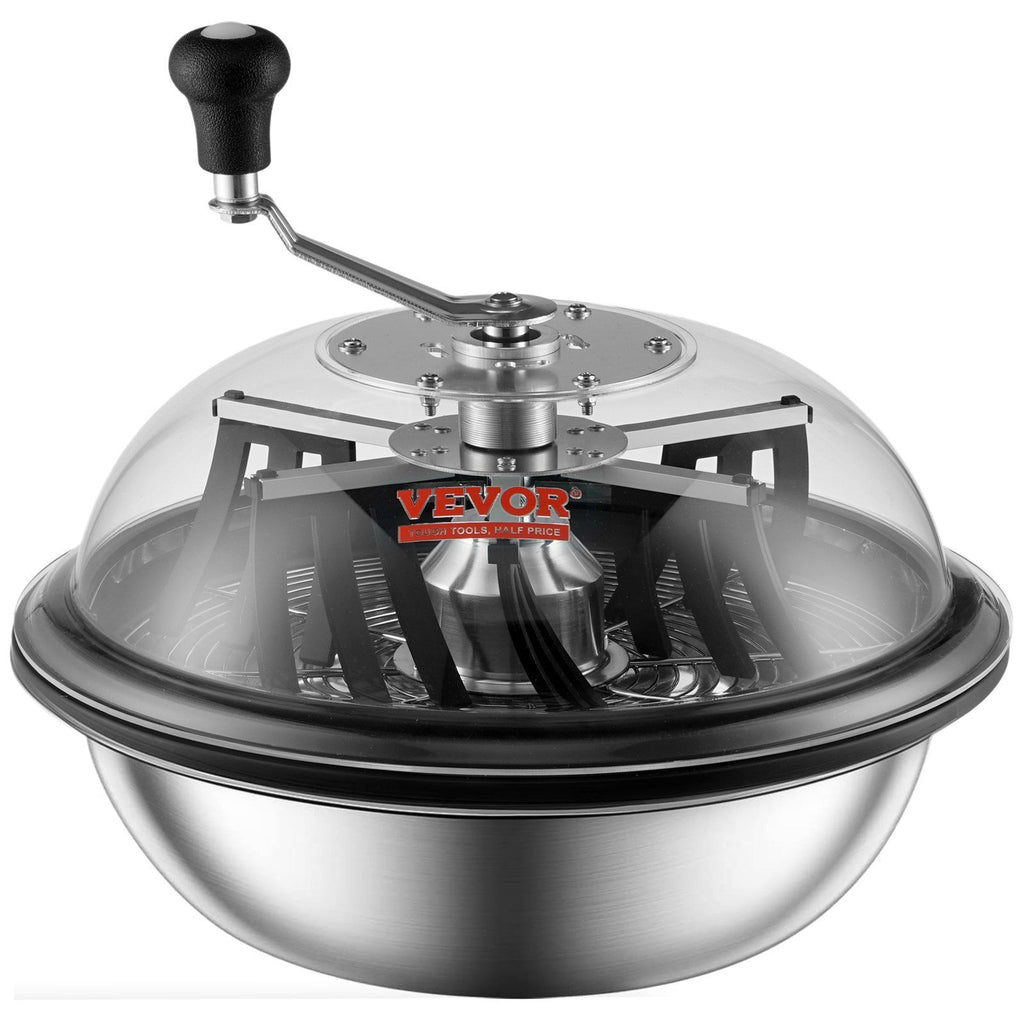 Leaf Bowl Trimmer, 16'' Trimmer Bowl, Manual Bud Trimmer with Stainless-Steel Blades for Twisted Spin Cut, Clear Visibility Dome, Foldable Herb Drying Rack and Hand Pruner Included