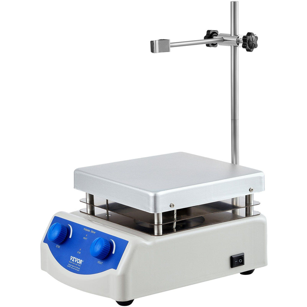 Magnetic Stirrer Hot Plate, Max 716°F/380°C, 0-2000 RPM Hot Plate with Magnetic Stirrer, 3000mL Hot Plate Stirrer, Support Stand and Stir Bars Included, 500W Heating Power