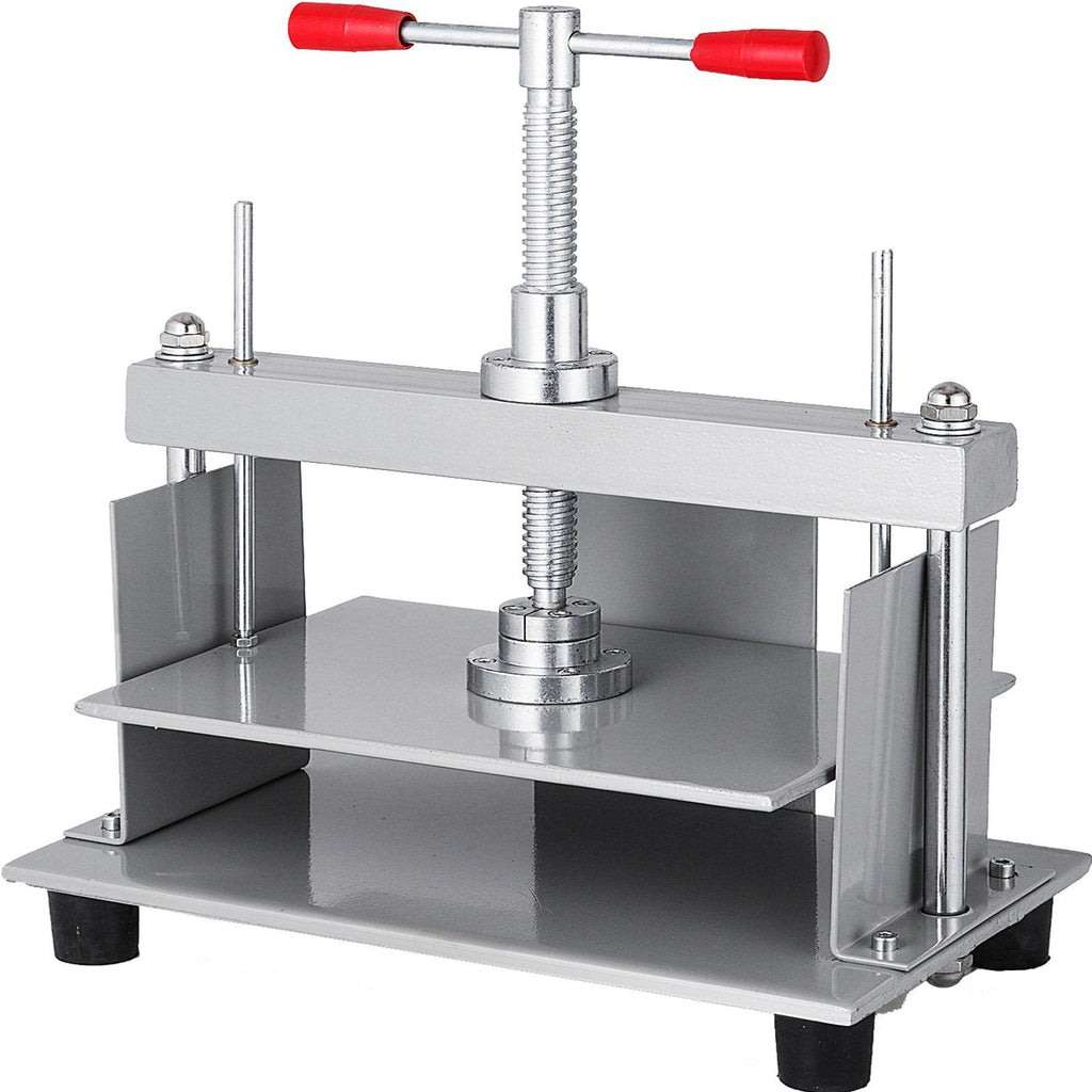 Manual Paper Press Machine 12X8.6 inch for A4 Sized Papers Flatting Machine 10cm Thickness Steel Frame Manual Flat Paper Press Machine Papermaking Book Press