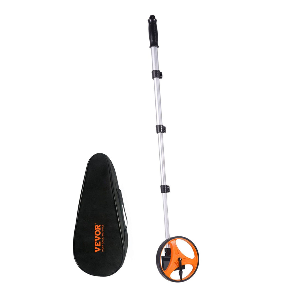 Measuring Wheel in Inches, 6.3 in Wheel Diameter, 39.37-16.53 in Telescoping Measure Wheel, Measurement 0-9,999m with Back Bag, Suitable for Lawn/Hard/Soft/Wood Road Measuring