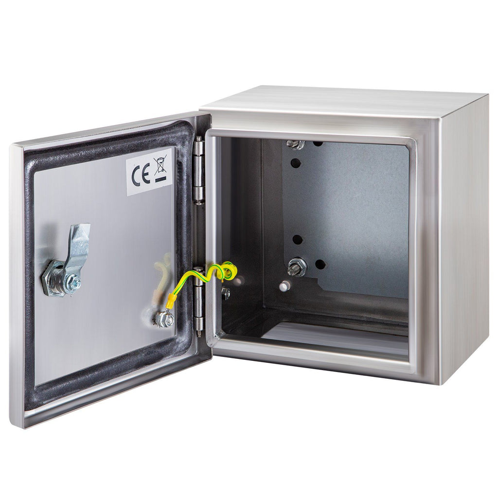 NEMA Stainless Steel Enclosure, 16 x 16 x 8'' NEMA 4X Steel Electrical Box, IP66 Waterproof & Dustproof, Outdoor/Indoor Electrical Junction Box, with Mounting Plate