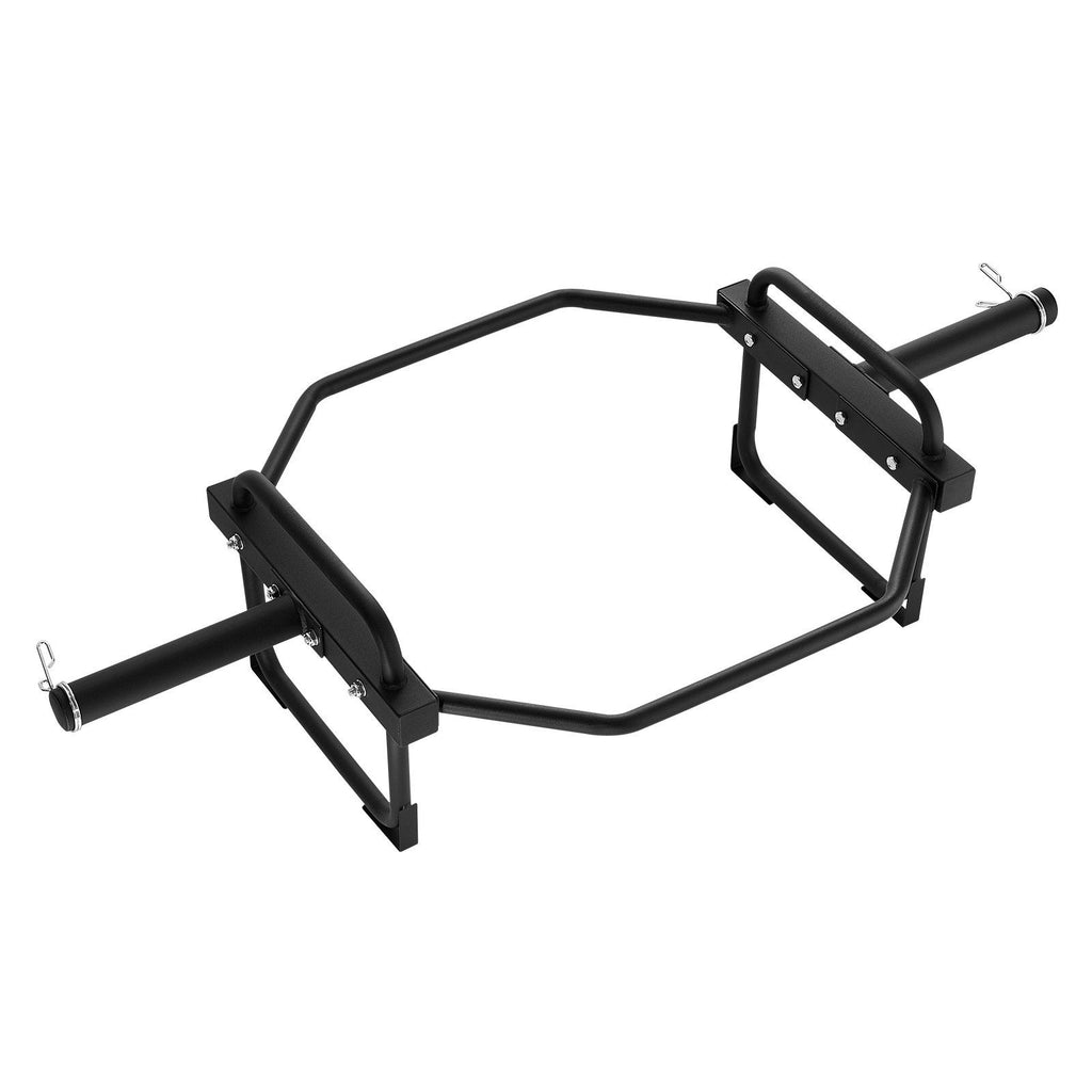 Olympic Trap Bar, 500 LBS Olympic Hex Barbell Trap Bar, 55.7" Squat Deadlift Barbell, 50mm Diameter Weight Lifting Strength Training Shrug Bar with Handle, Home Gym for Squats, Deadlifts, Shrugs