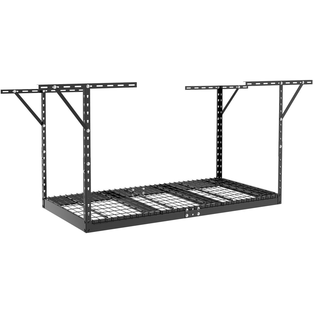 Overhead Garage Storage Rack, 3x6 Garage Ceiling Storage Racks, Heavy Duty Adjustable Cold Rolled Steel Racks for Garage Storage, Organization, 550 lbs Load Capacity, 22''-40"(Black)