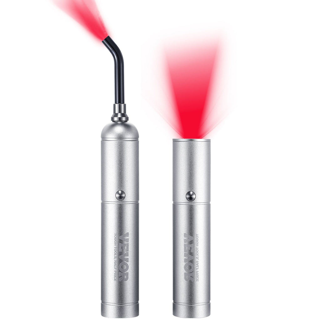 Red Light Therapy Device with Removable Tip, 2 in 1 Facial & Body Light Therapy Wand for Joint Mouth Nose Ear, Handheld Red Light Healing Therapy Torch & 5 Wavelength, Pulse Mode for Pain Relief