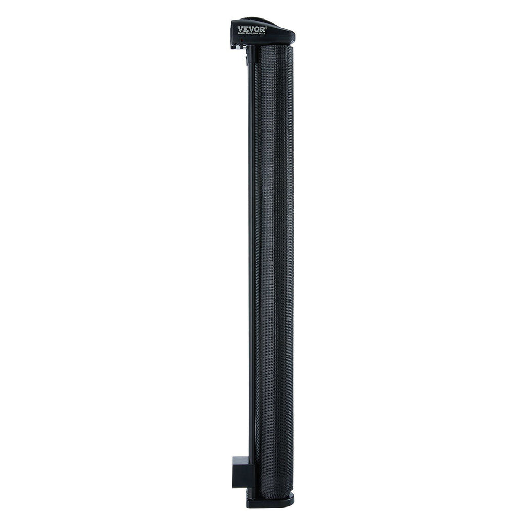 Retractable Baby Gate, 34.2" Tall Mesh Baby Gate, Extends up to 116.1" Wide Retractable Gate for Kids or Pets, Retractable Dog Gates for Indoor Stairs, Doorways, Hallways, Playrooms, Black