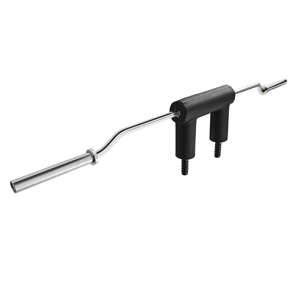 Safety Squat Bar, 1,500 LBS Fitness Squat Bar, Safety Squat Bar Attachment with Shoulder and Arm Pads, 32mm Diameter Weight Bar, Ideal for Front Squats, Lunges, Rehab, Physical Therapy