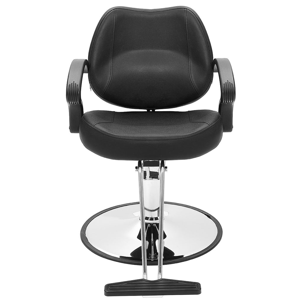 Salon Chair, Barber Chair for Hair Stylist, Styling Chair with Heavy Duty Hydraulic Pump, 360° Swivel Hair Salon Chair with Footrest for Beauty Spa Shampoo, Max Load Weight 330 lbs, Black