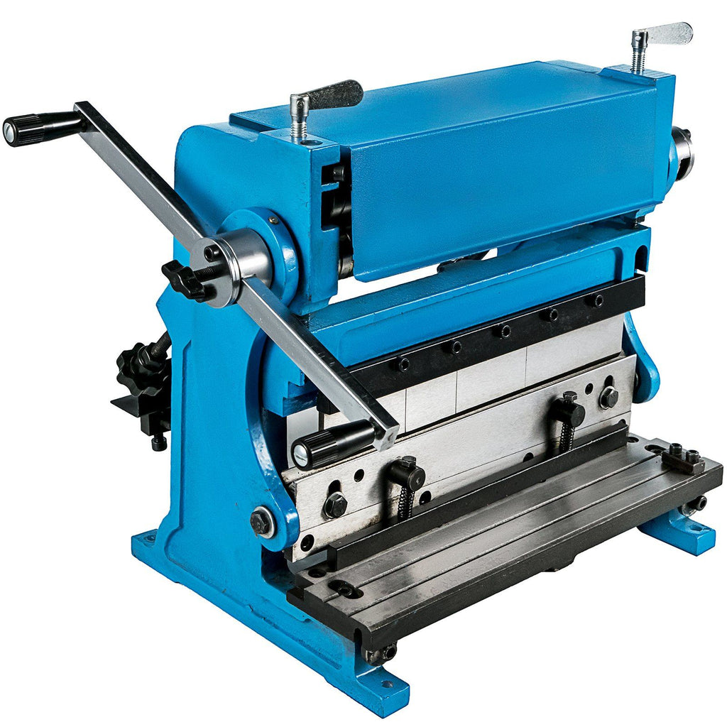 Sheet Metal Brake 3-In-1 12-inch,Shear Press Brake 20-Gauge Capacity,Combination Sheet Metal Machine Solid Construction,Shears and Slip Roll Machine for Shear Bending Rolling
