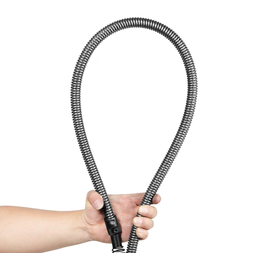 Solid Core Drain Cleaning Cable 100FTx3/4In & 4 Cutter for 3.9"-7.9" Pipe