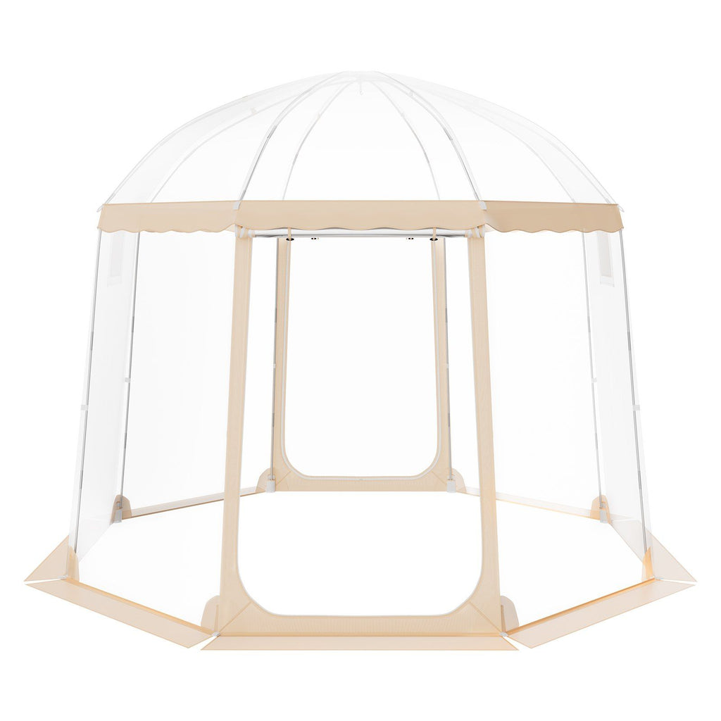 Sports Tent Instant Pop-Up Tent Shelter Weather Proof 4-8 People Clear
