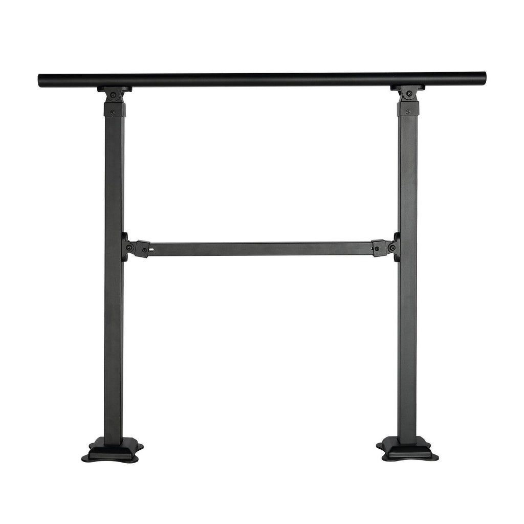 Stair Handrail Railing, 3 ft, 3 Steps Handrails for Outdoor, Carbon Steel and Metal Hand Rail with Installation Kit, 0-50 Degree Adjustable, Perfect for Concrete Wooden Floors Ceramic Tiles
