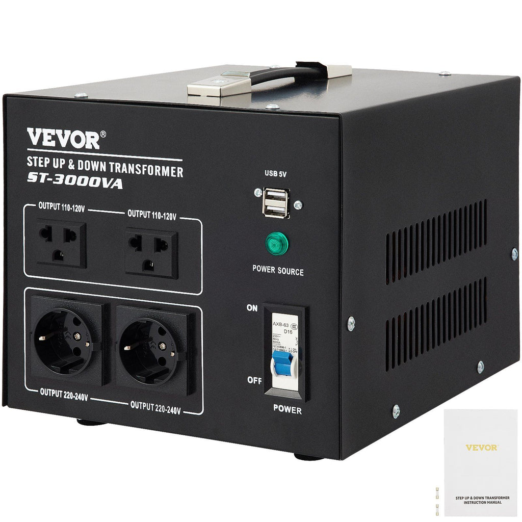 Step Up Down Transformer Voltage Converter 3000W 240V-110V 110V-240V US-UK
