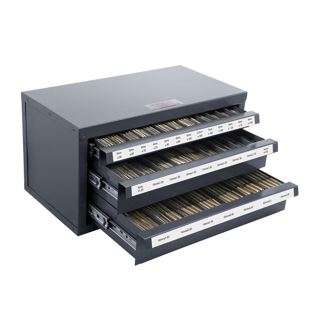 Tap Dispenser Cabinet, Three-Drawer Tap Organizer Cabinet for 3mm-24mm Steel Tap Dispenser Organizer Cabinet with Labels, 29-Compartment Stackable Tap Cabinet for Tap Storage