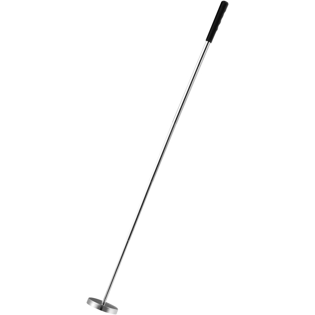 Telescoping Magnetic Sweeper Pickup Tool, 3.5inch Handheld Screws Parts Finder with 35LB Pull Capacity, Retractable Handle 8.3 to 33 inches with Strong Magnet, Pick up Nails Screws Metal Parts