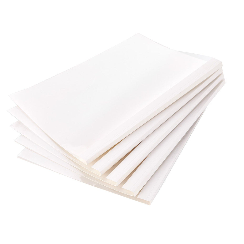 Thermal Binding Covers, 10 Pack Thermal Presentation Covers 5/16 inch Spine Holds 2-240 Sheets, PVC Transparent Front Cover and White Back Cover, Letter Size