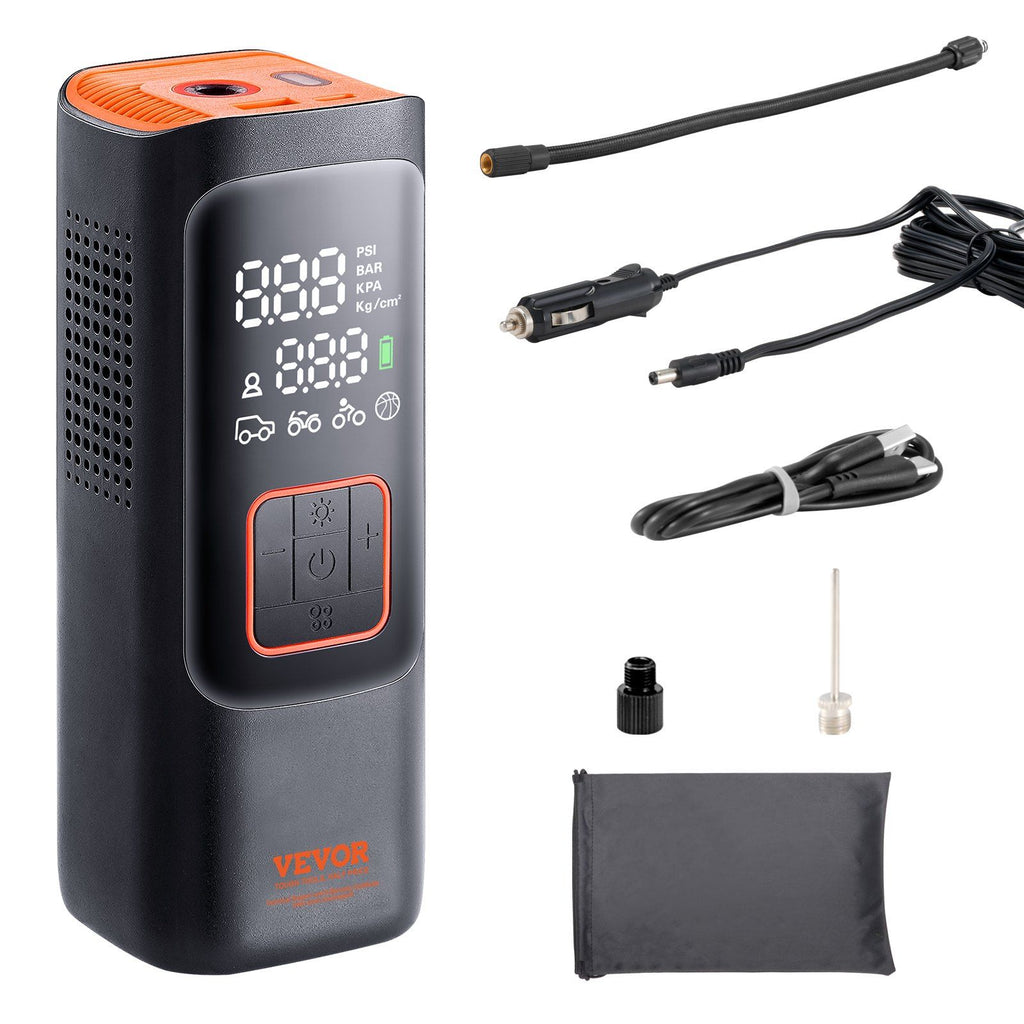 Tire Inflator Portable Air Compressor 7800mAh 3.7V 2X Faster 160PSI Auto-Off