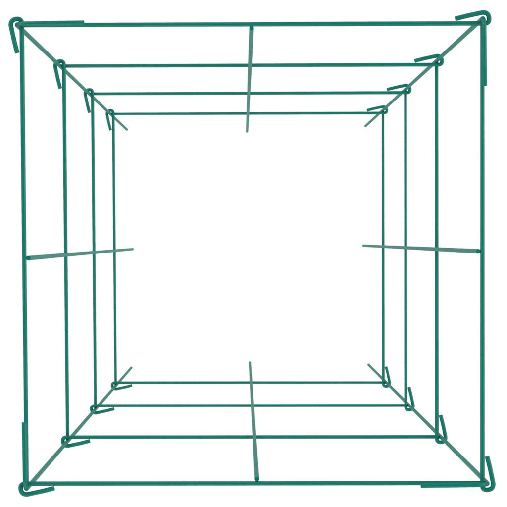 Tomato Cages, 14.6" x 14.6" x 39.4", 3 Packs Tomato Cages for Garden, Square Plant Support Cages Heavy Duty, Green PVC-Coated Steel Tomato Towers for Climbing Vegetables, Plants, Flowers, Fruits