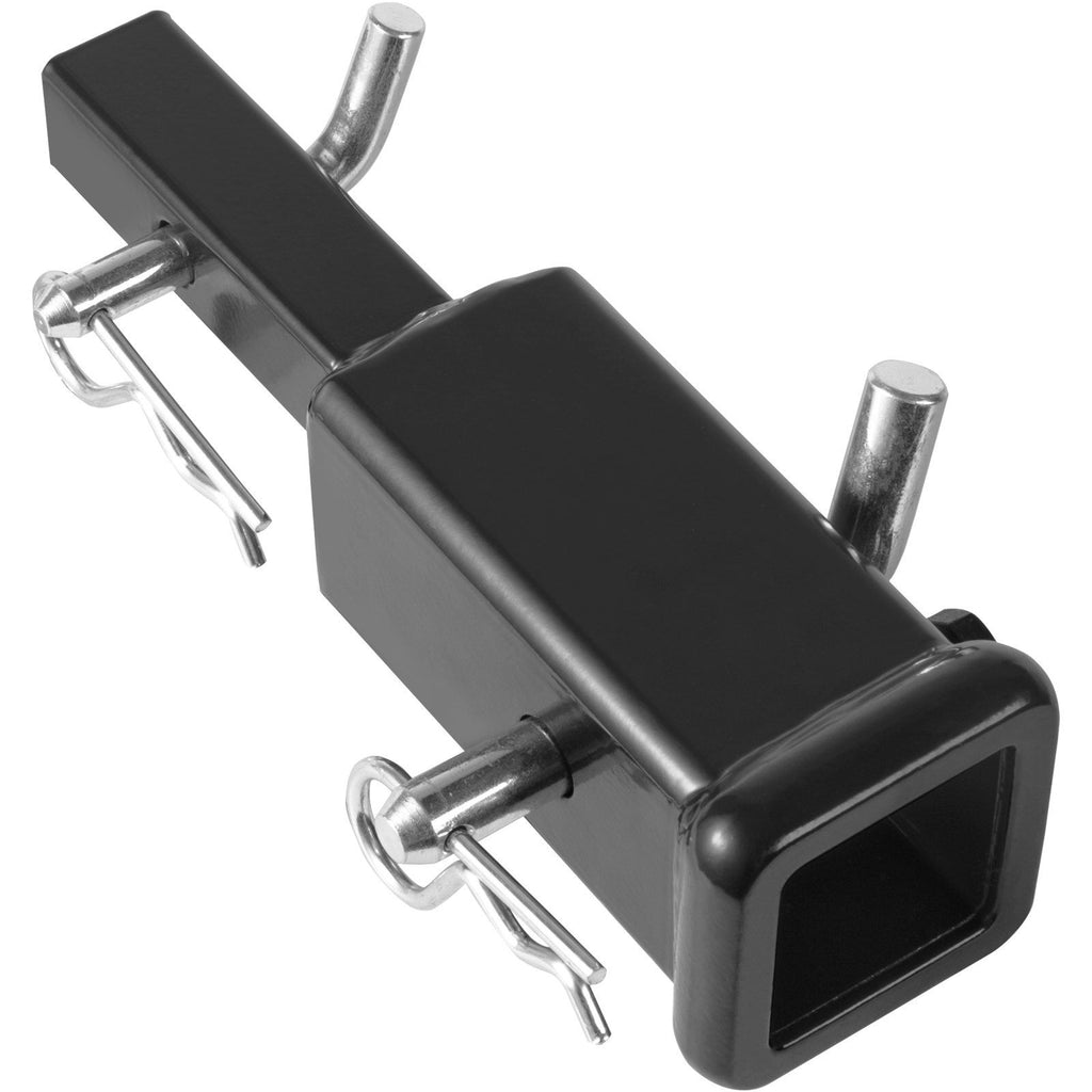 Trailer Hitch Extender, 1-1/4" to 2" Receiver Hitch Adapter, Trailer Hitch Extension Tube Extender, 6" Extension Length, 4000 lbs Towing Capacity, Hitch Pins, Clips, Bolt and Nut Included, Black