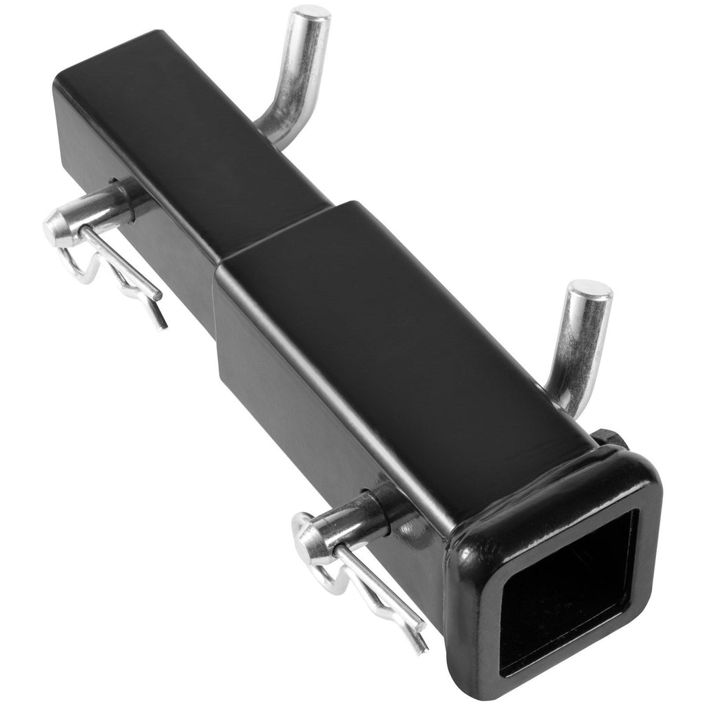 Trailer Hitch Extender, Fits for 2" Receiver Hitch Adapter, Trailer Hitch Extension Tube Extender, 7" Extension Length, 4000 lbs Towing Capacity, Hitch Pins, Clips, Bolt and Nut Included, Black
