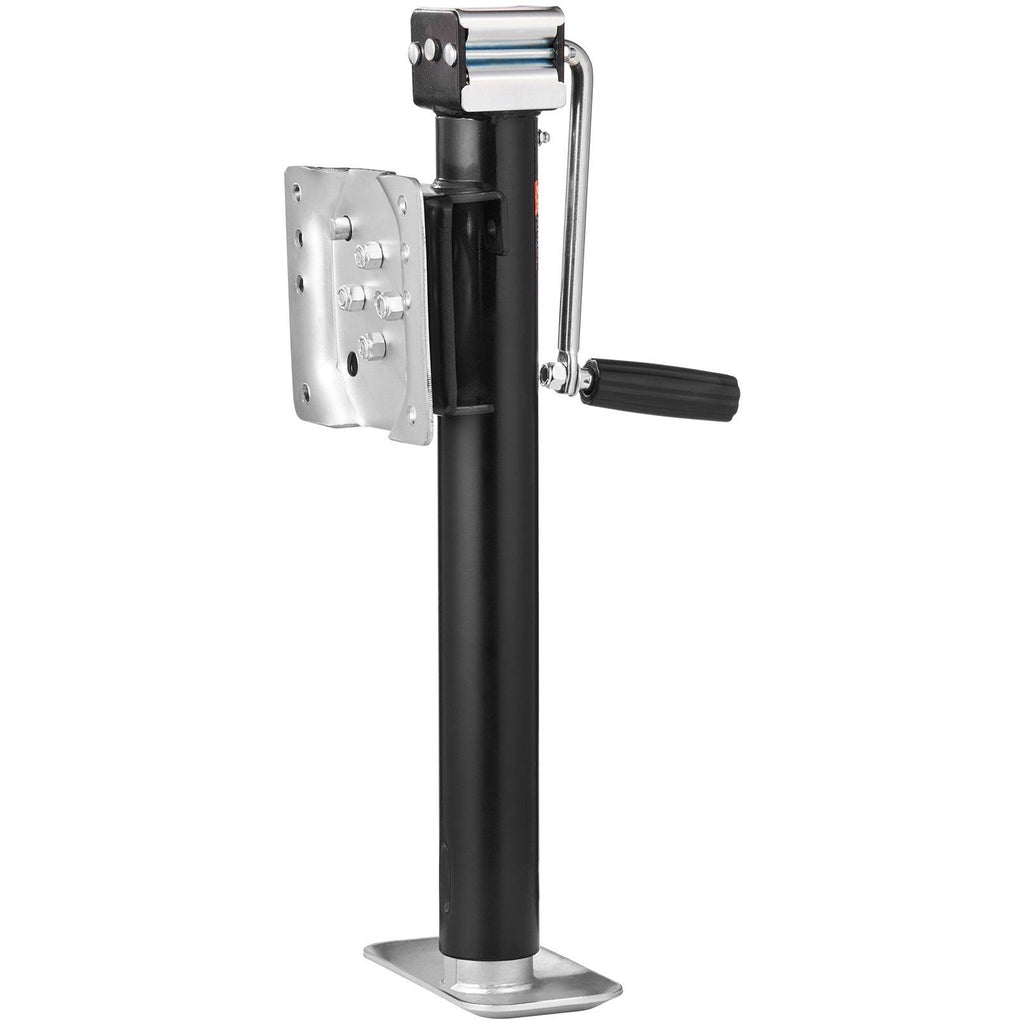 Trailer Jack, Trailer Tongue Jack Fix Mount Bolt-on 2500 lb Weight Capacity, Trailer Jack Stand with Handle for lifting RV Trailer, Horse Trailer, Utility Trailer, Yacht Trailer