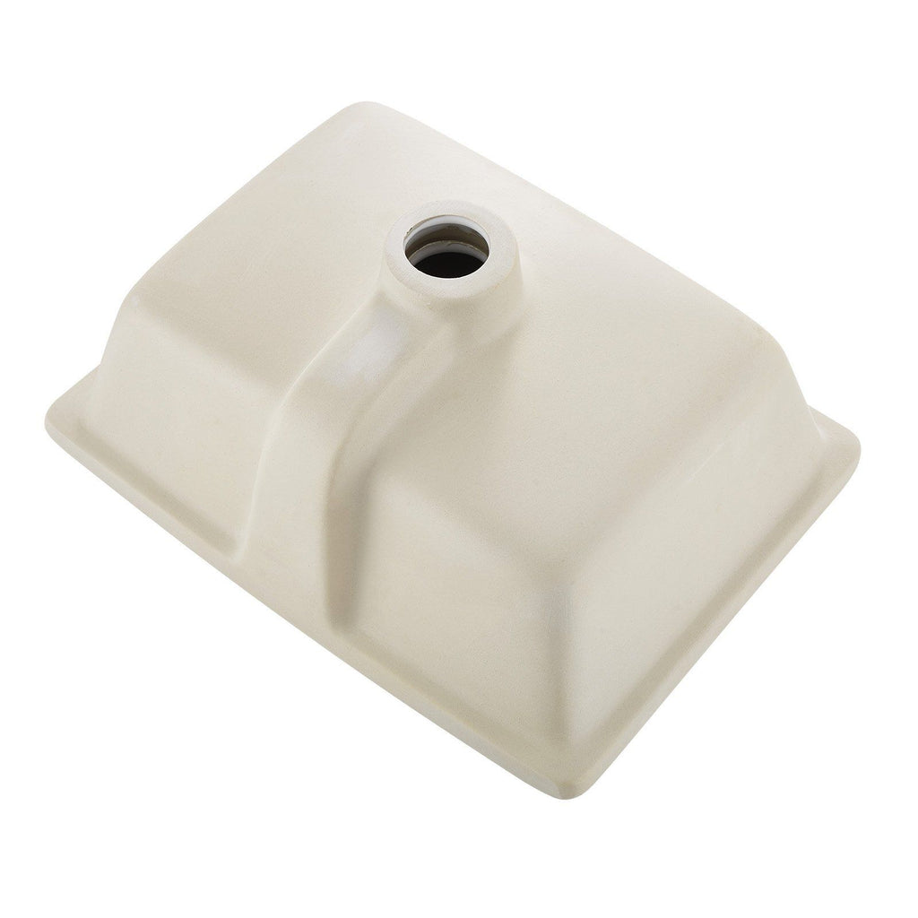 Undermount Bathroom Sink, 15.75 x 12.01 Inch Rectangular White Ceramic Vessel Sink with Overflow Hole, Under Counter Drop in Modern Lavatory Vanity Bath Wash Bowl Basin, Rectangle Small Space