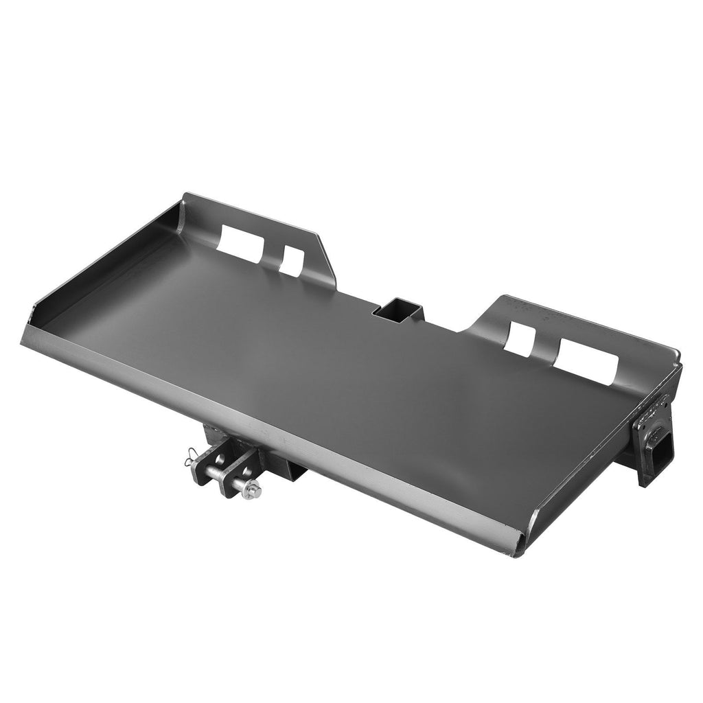 Universal 3-point Skid Steer Plate, 3/8" Skid Steer Attachment Plate, Skid Steer Mount Plate Steel Adapter Loader, Compatible with Deere, Kubota, Bobcat, Mahindra Skid Steers and Tractors