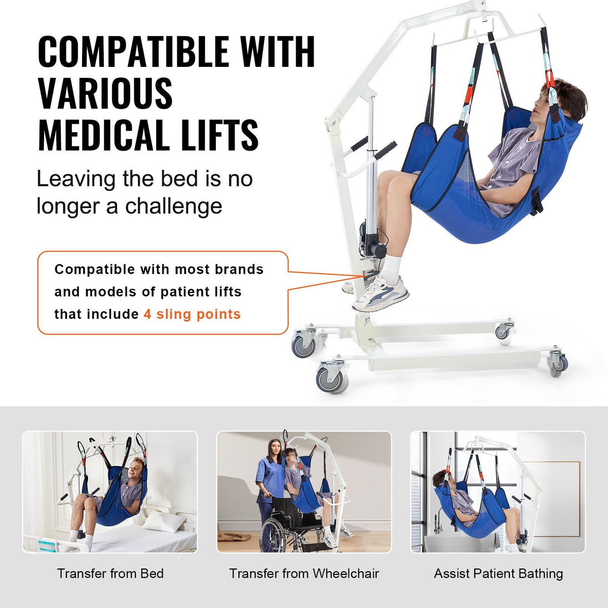 Universal Full Body Patient Lift Sling Patient Lift Medical Aid Sling ...