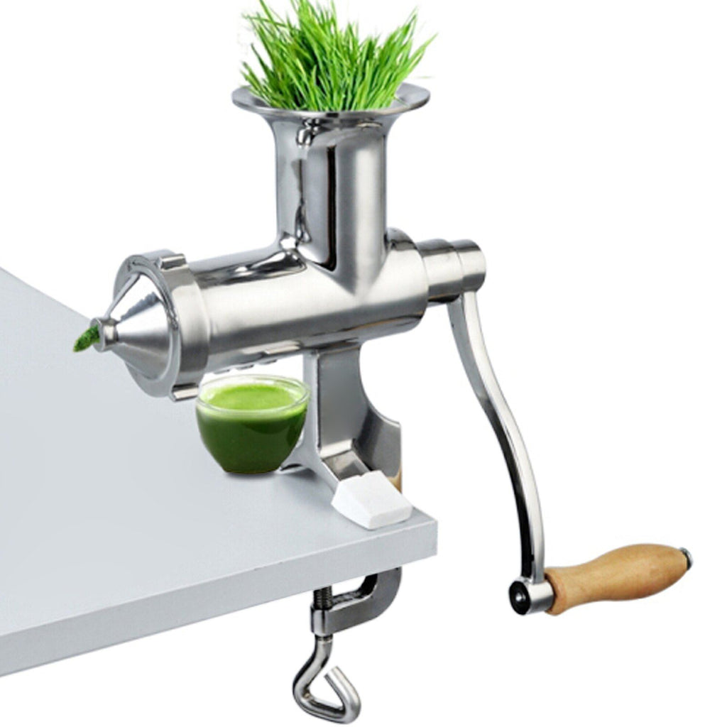Wheatgrass Extractor Portable Wheatgrass Juicer with 3 Sieves Wheatgrass Juicers Manual Stainless Steel Wheatgrass Extractor Machine for Wheat Grass Fruit Vegetable