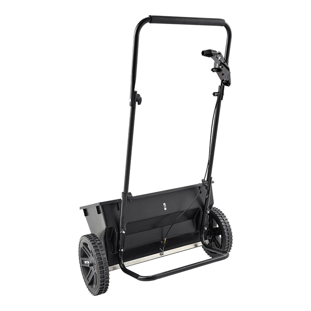 Walk-Behind Push Spreader, 50LBS Capacity, Drop Spreader with Hopper Grate, 18 in Spreading Width & 30 Settings, 10 in All Terrain Tires, Garden & Lawn Spreaders for Seed, Fertilizer, Salt